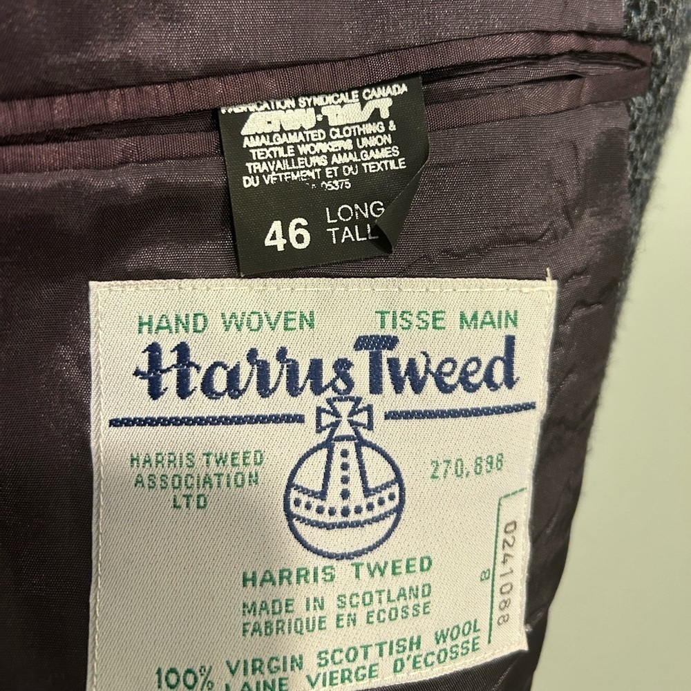 Harris Tweed Grey Tweed Country Jacket - Picture 11 of 15